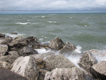 Scenic view of sea against sky