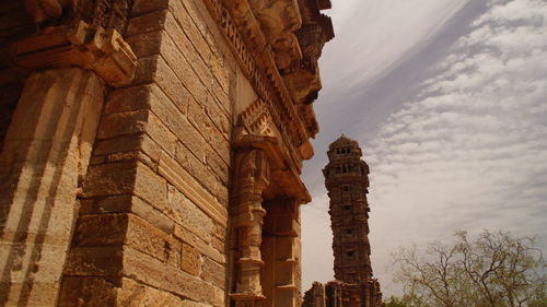 Low angle view of historical building