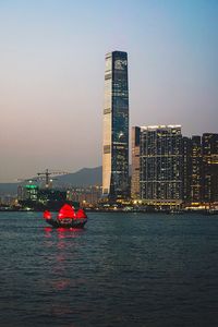 View of city at waterfront