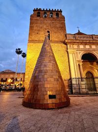 Low angle view of historic building against sky