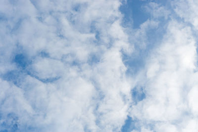 Low angle view of clouds in sky