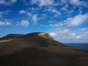 Scenic view of mountain against sky