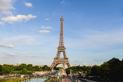 View of monument against cloudy sky