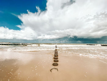 Scenic view of sea against sky