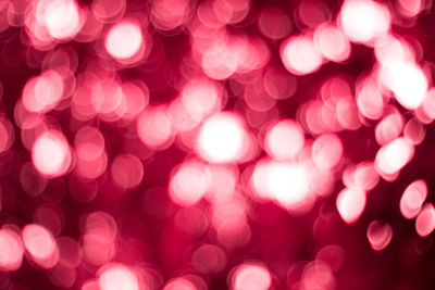 Defocused image of illuminated lights