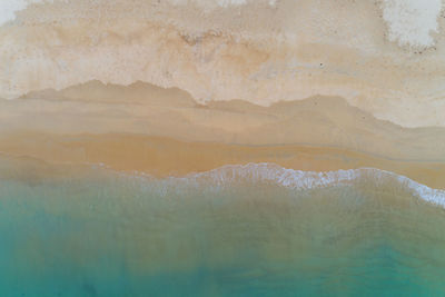 Full frame shot of sea against mountain