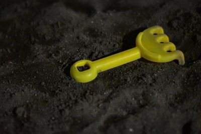 Close-up of yellow pipe