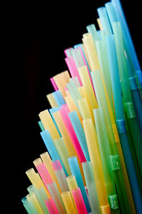 Close-up of multi colored pencils