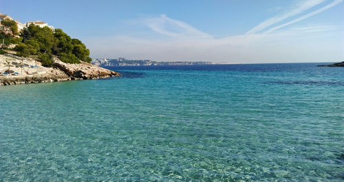 Scenic view of sea against sky