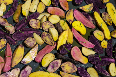 Full frame shot of multi colored fruits