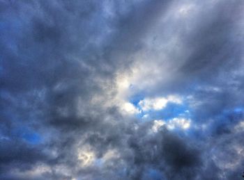 Low angle view of cloudy sky