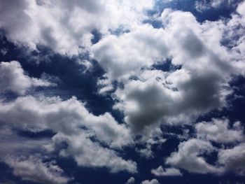 Low angle view of clouds in sky