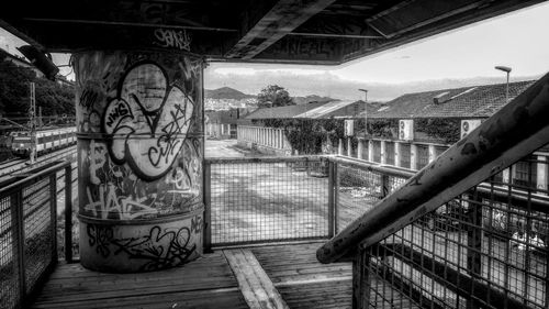 View of bridge in city