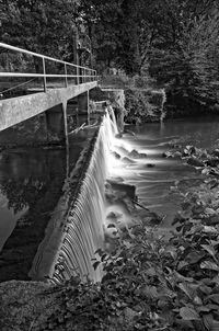 Swimming pool by river