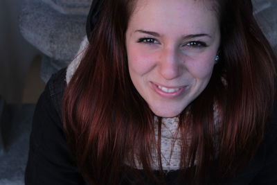 Portrait of smiling young woman