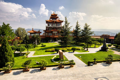 Traditional building against sky