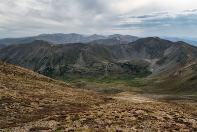 Rocky mountains landscape near denver