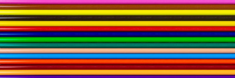 Full frame shot of multi colored pencils