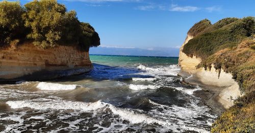 Scenic view of sea against sky