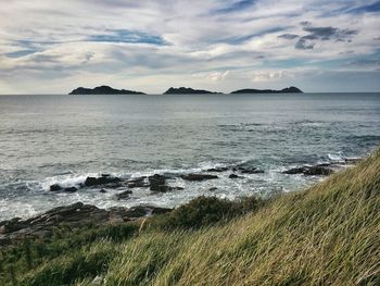 Scenic view of sea against sky