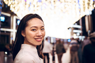 Portrait of a smiling young woman