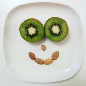 Directly above shot of fruit on white background