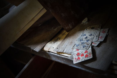 Close-up of wooden door