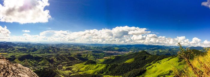 Panoramic view of landscape against sky