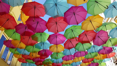 Full frame shot of multi colored balloons