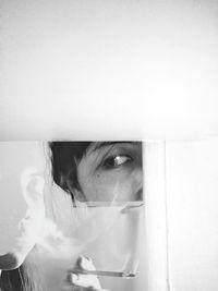 Close-up of young woman