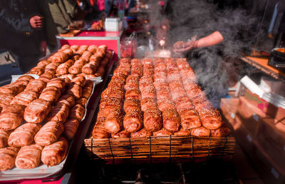 Meat for sale at market