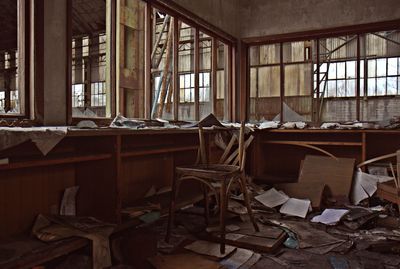 Interior of abandoned room