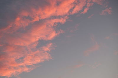 Low angle view of clouds in sky