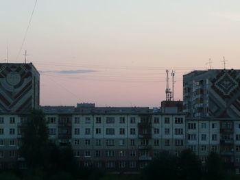 Low angle view of buildings against sky