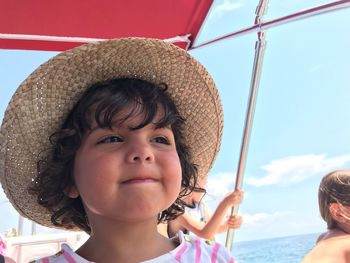 Close-up of cute girl