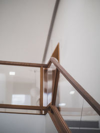 Low angle view of spiral staircase