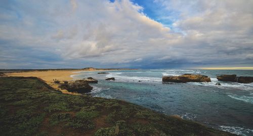 Scenic view of sea against sky