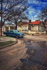 Cars on city street