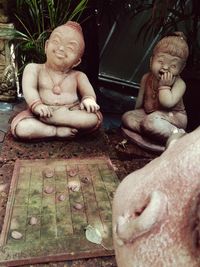 Close-up of buddha statue