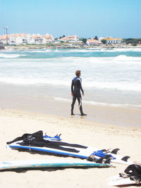 Man on beach