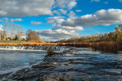 Scenic view of river against sky