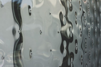 Full frame shot of bubbles in water