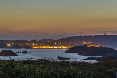 Dramatic sky over sea