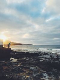 Scenic view of sea against sky