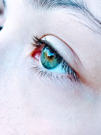 Close-up of girl eye