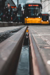 Surface level of tramway