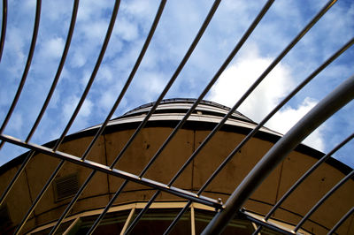 Low angle view of modern building against sky