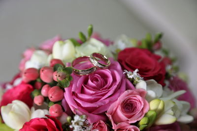 Close-up of rose bouquet