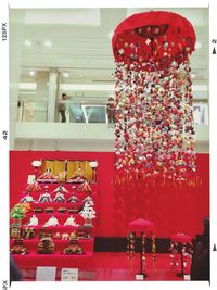 Close-up of red wall