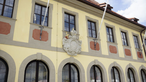 Low angle view of building against sky